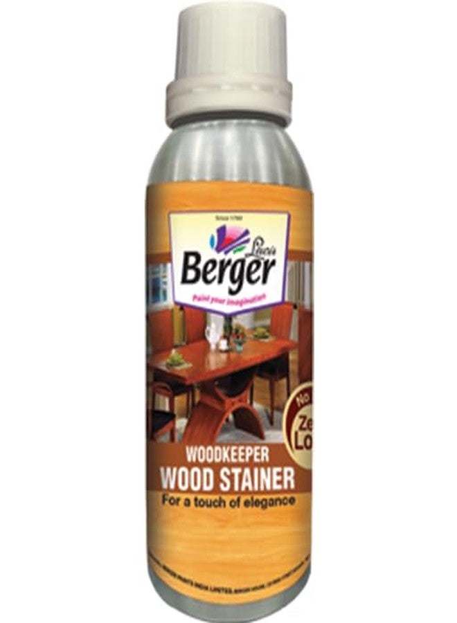 Berger Woodkeeper Wood Stainer | Ebony Black | Transparent Solvent-Based Wood Stain | Easy Cloth Application | Leakproof Bottle | 500ml - Image 1